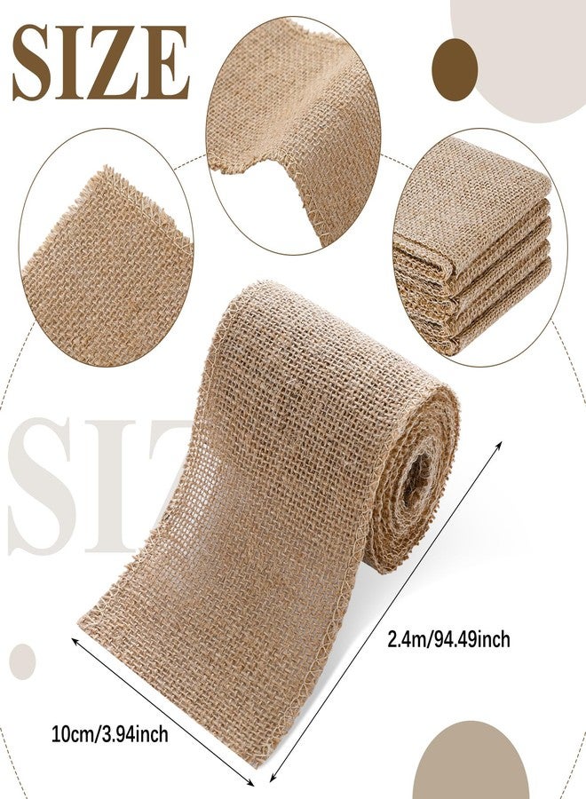 SmoothNovelty مجموعة SmoothNovelty من 24 قطعة من أوشحة الكراسي المصنوعة من الخيش لحفلات الزفاف، ربطات شريطية من الجوت الطبيعي على شكل فيونكة، مثالية لتزيين حفلات الزفاف الريفية، وحفلات الاستقبال، وأعياد الميلاد، والذكرى السنوية، والمآدب، مقاس 3.9 بوصة × 7.87 قدم - Image 2