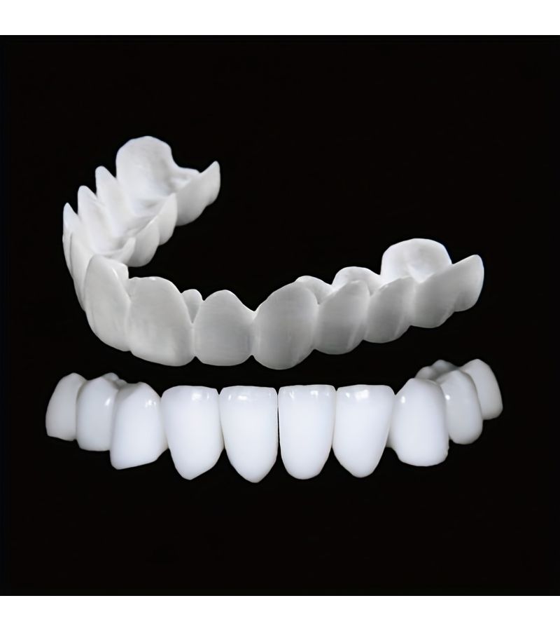 Set Of 2 White Comfortable Dental Protectors Upper And Lower Easy To Use - Image 3