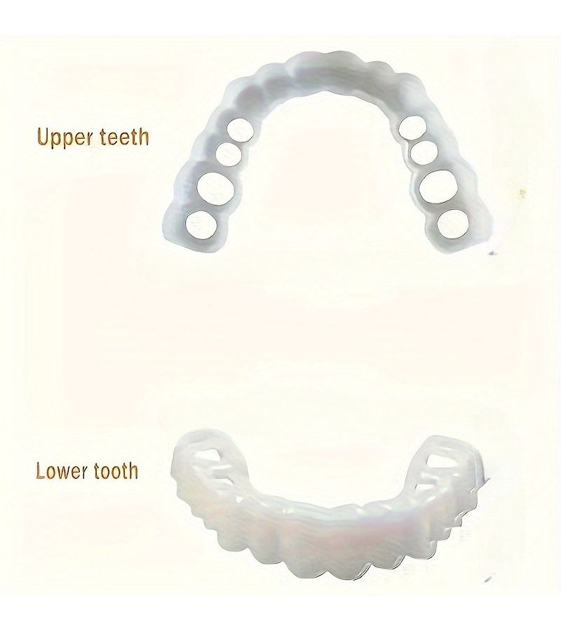 Set Of 2 White Comfortable Dental Protectors Upper And Lower Easy To Use - Image 5