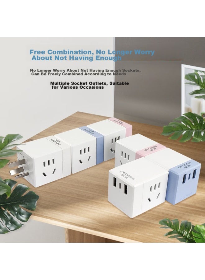 Delipow Power Strip, One-to Multifunctional Socket, Usb Charger/wireless Socket Adapter/travel Converter Plug, 1-to Adapter - Image 4