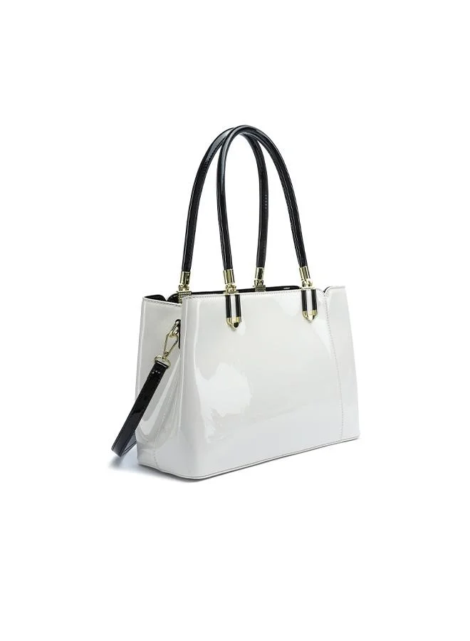 فايور Patent Top-Handle Tote Bag TKC 008