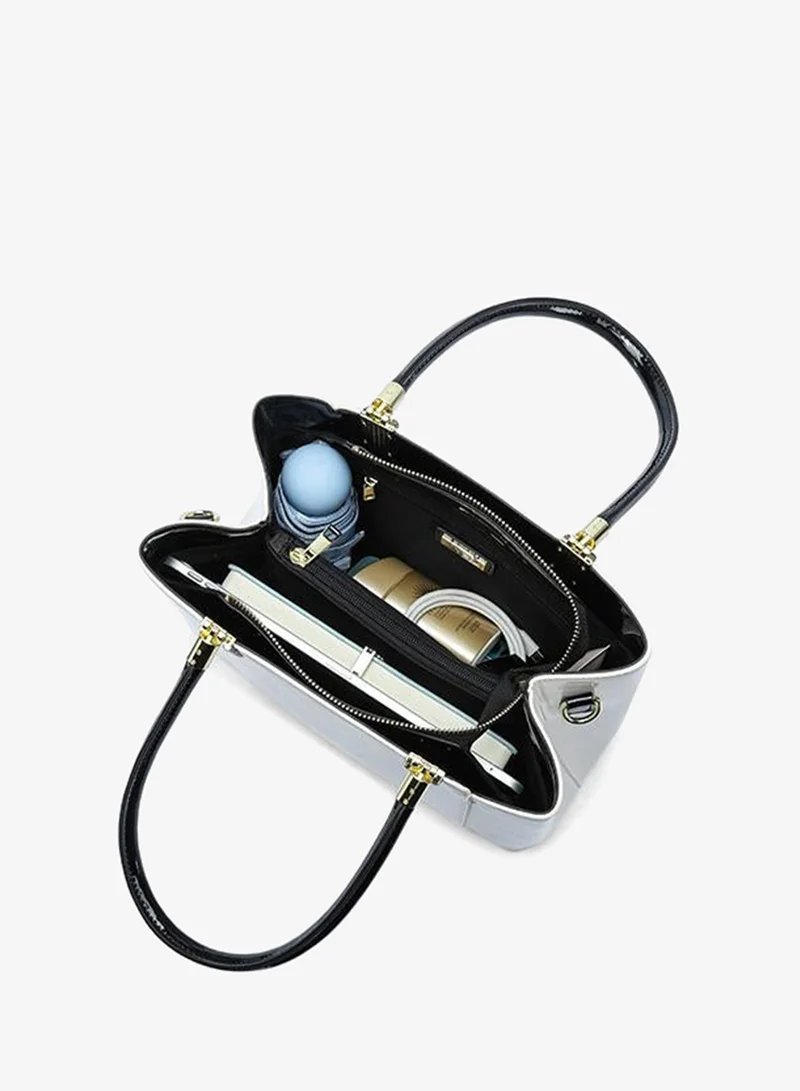 Fyor  Patent Top-Handle Tote Bag TKC 008 for Women | Best Price UAE