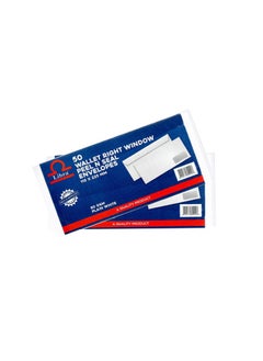 Libra Libra 50 Wallet Peel and Seal Envelops White Envelopes 80gsm 50pcs packet  - Image 1