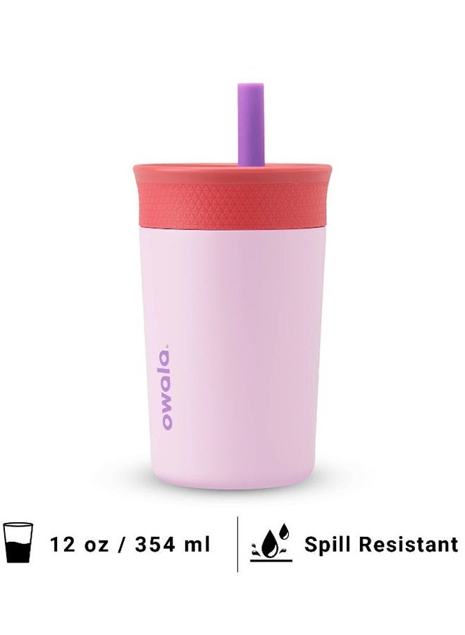 كوب أطفال معزول من الفولاذ المقاوم للصدأ، سعة ١٢ أونصة (٣٥٤ مل)، خالٍ من مادة BPA والرصاص - Image 1