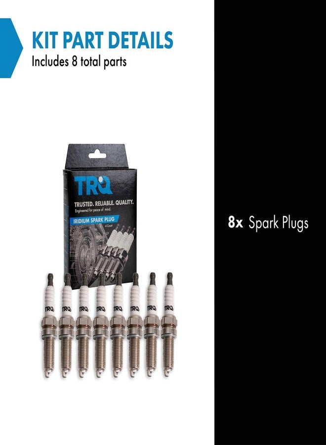 تي آر كيو طقم شمعات إشعال TRQ متوافق مع سيارات إنفينيتي التالية: FX50 موديلات 2009-2013، M45 موديل 2009، M56 موديلات 2011-2013، Q70 موديلات 2014-2019، Q70L موديلات 2015-2019، QX56 موديل 2014، QX70 موديل 2014، QX80 موديل 2017-2019، نيسان أرمادا موديلات 2017-2019، NV2500 موديلات 2017-2021، تيتان موديلات 2017-2023، تيتان XD موديلات 2016-2023 - Image 2