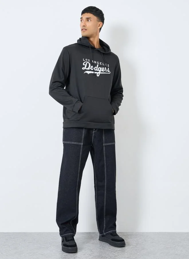 Take Two Take Two Men Black Los Angeles Dodgers Print Hoodie