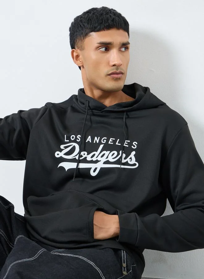 Take Two Take Two Men Black Los Angeles Dodgers Print Hoodie