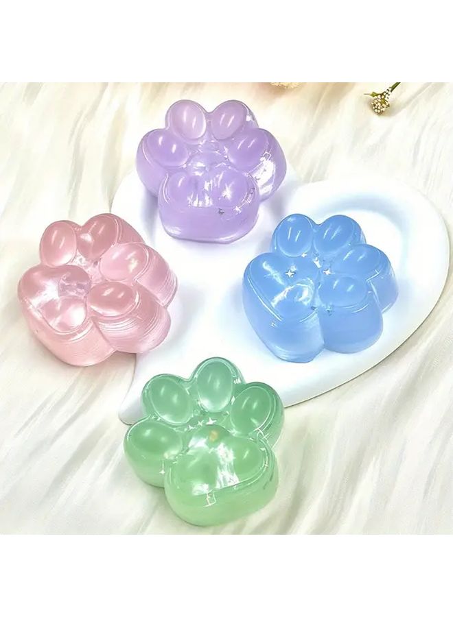 Cat Paw Print Squishy Toys Purple Soft Durable Sensory Play for Kids Gifts - Image 2
