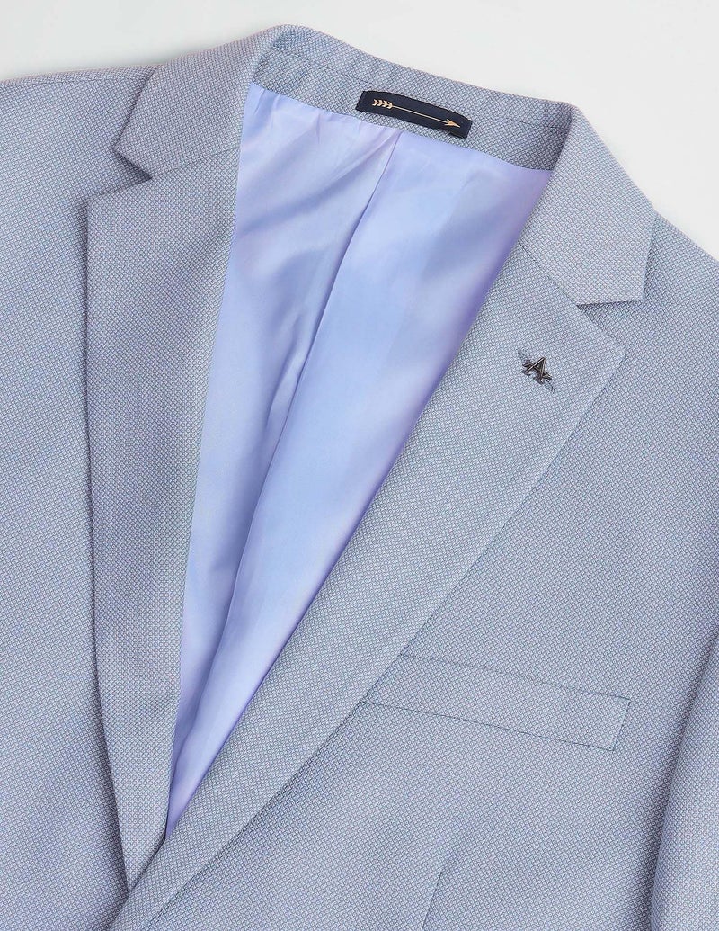 Arrow Solid Tailored Fit Three Piece Suit Blue - Image 3