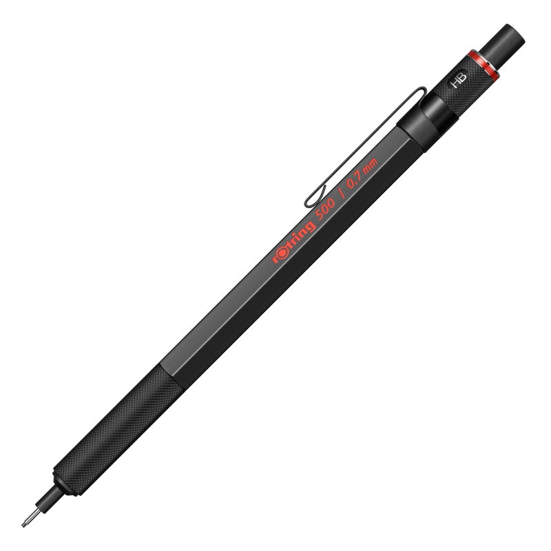 rOtring 1904727 500 0.7mm Mechanical Pencil, Black (502507N) - Image 1