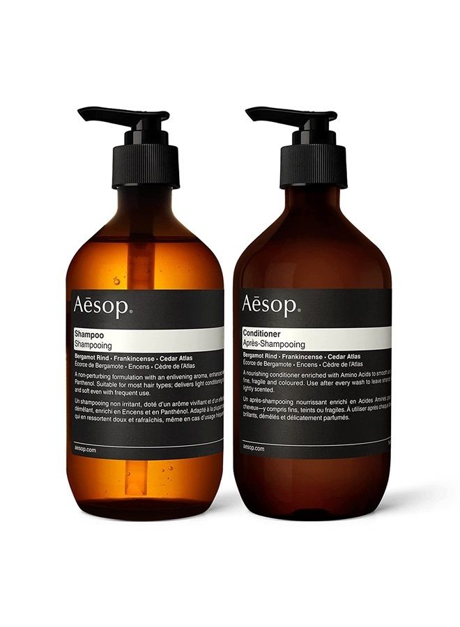 Aesop Shampoo & Conditioner | 500ml/16.9 Fl oz | Paraben-Free, Cruelty-Free & Vegan - Image 1