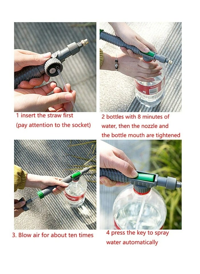Generic - Manual Sprayer High Pressure Air Pump  Adjustable Drink Bottle Spray Head Nozzle Garden Watering Tool Sprayer Agriculture Tools - Image 1