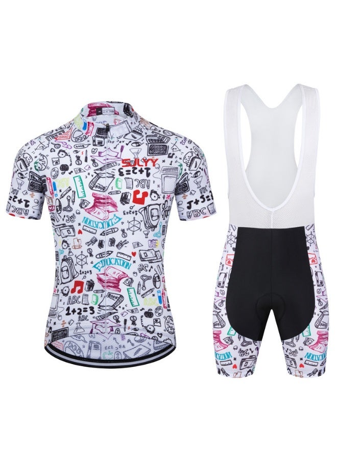 KUYING GR New Summer Outdoor Sunscreen Moisture Absorption Quick Drying Bicycle Women's Cycling Clothing Set  - Image 1