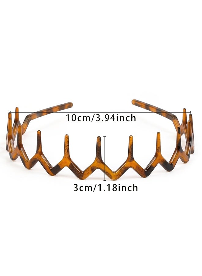 4 عبوات من أربطة الشعر البلاستيكية ذات الأسنان الرفيعة المتعرجة لشعر النساء، أربطة شعر سوداء غير قابلة للانزلاق وملحقاتها - Image 2