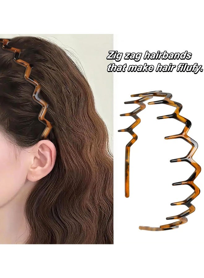 4 عبوات من أربطة الشعر البلاستيكية ذات الأسنان الرفيعة المتعرجة لشعر النساء، أربطة شعر سوداء غير قابلة للانزلاق وملحقاتها - Image 3