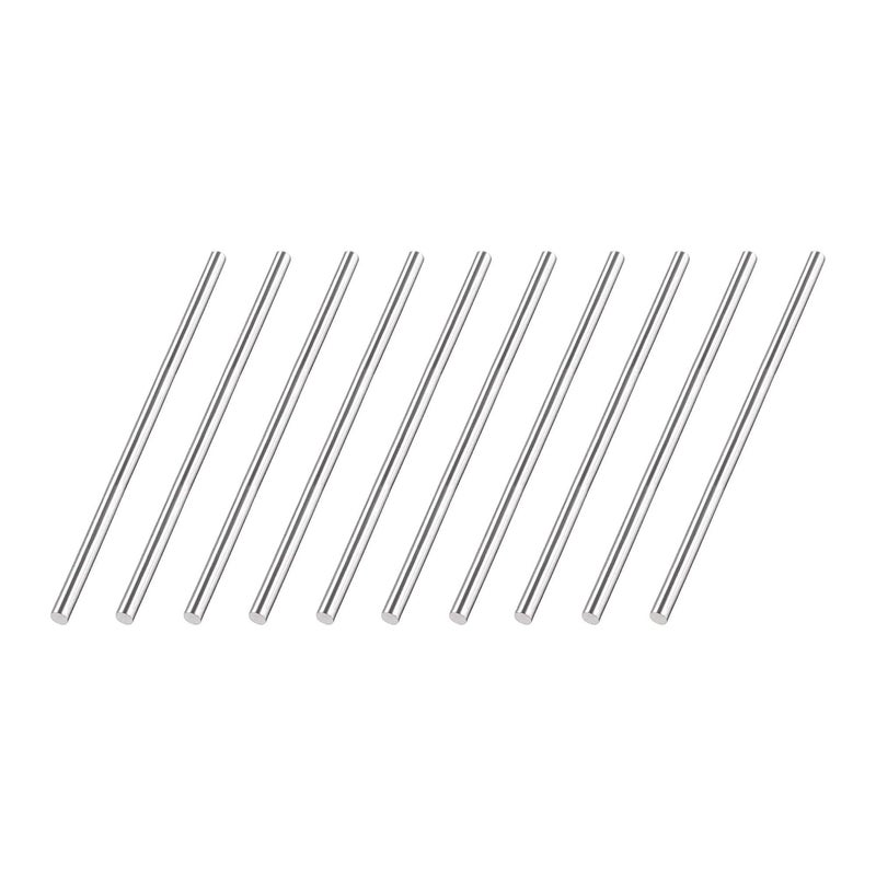 uxcell 3mm x 75mm 304 Stainless Steel Solid Round Rod for DIY Craft - 10pcs - Image 1