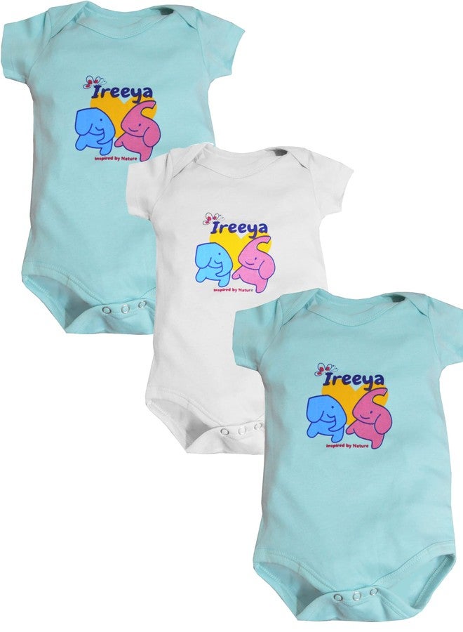 Ireeya Cotton Baby Romper Bodysuit Prince Three Pack - Image 1