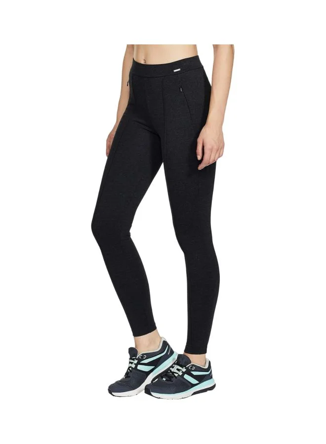 Jockey black Women Slim Fit Rayon Treggings for Women | Best Price UAE