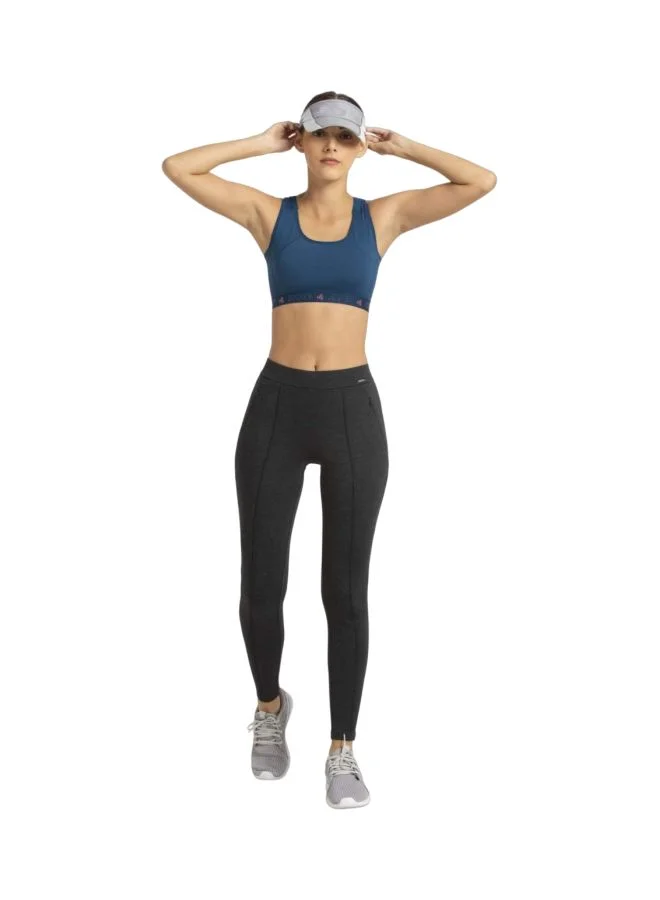 Jockey black Women Slim Fit Rayon Treggings for Women | Best Price UAE
