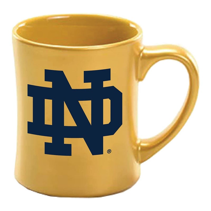 RFSJ Notre Dame Fighting Irish Metallic Gold Ceramic Mug  NCAA Licensed Coffee Cup with Team Logo  Drinkware for Home or Office  Great Notre Dame Gift for Fans  Alumni  16 oz