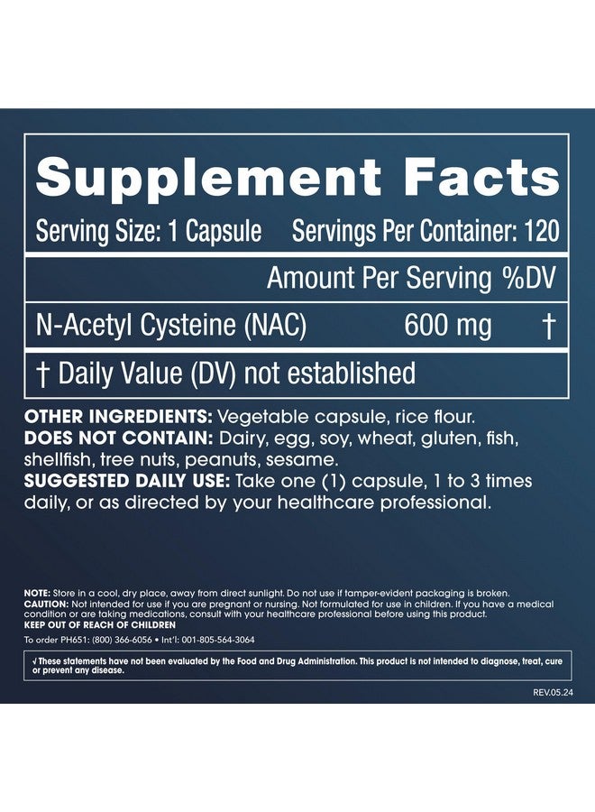 ProHealth Pure Glycine 1000 mg, 120 Capsules + Pure N-Acetyl Cysteine (NAC) 600 mg, 120 Capsules Pack - Image 2