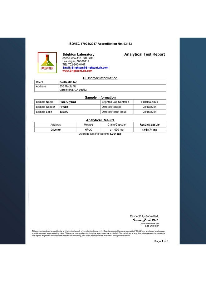 ProHealth Pure Glycine 1000 mg, 120 Capsules + Pure N-Acetyl Cysteine (NAC) 600 mg, 120 Capsules Pack - Image 4