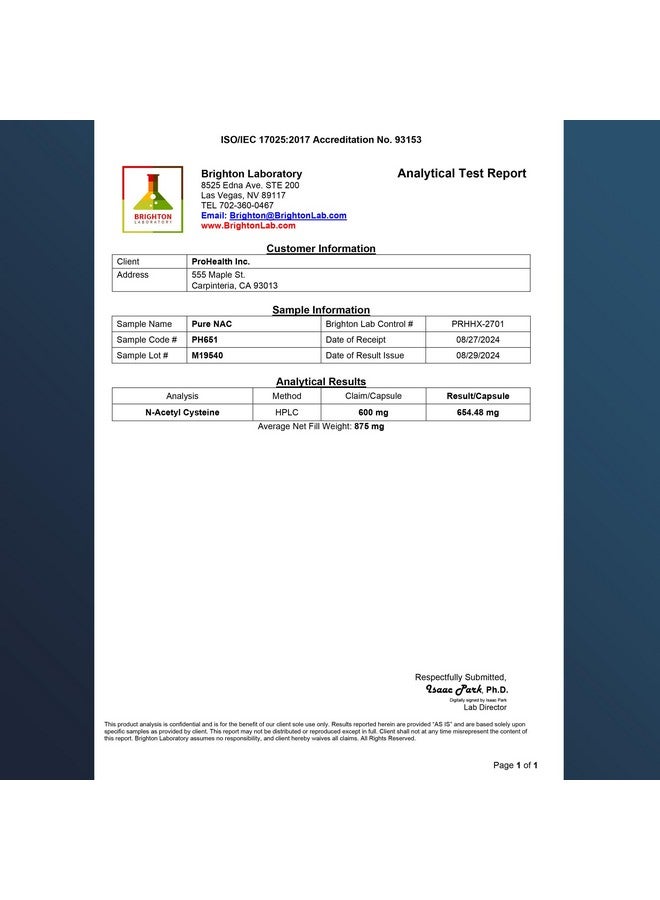 ProHealth Pure Glycine 1000 mg, 120 Capsules + Pure N-Acetyl Cysteine (NAC) 600 mg, 120 Capsules Pack - Image 5