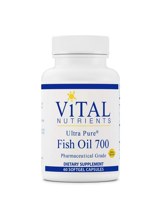 Vital Nutrients Ultra Pure Fish Oil 700 Pharmaceutical Grade Hipotency Wild Caught Deep Sea Fish Oil Cardiovascular Support With Epa And Dha 60 Softgels - Image 1