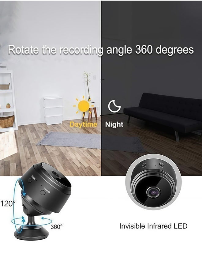 Mini WiFi Camera A9 Mini Camera Remote Monitor Home Security 1080P Camera IR Wireless Camera Smart Tracking Camera with Night Vision and Motion Detection for Indoor and Outdoor