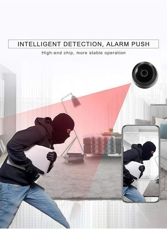 Mini WiFi Camera A9 Mini Camera Remote Monitor Home Security 1080P Camera IR Wireless Camera Smart Tracking Camera with Night Vision and Motion Detection for Indoor and Outdoor