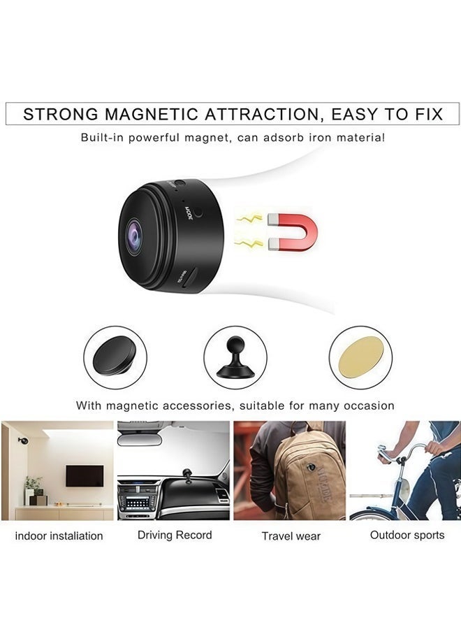Mini WiFi Camera A9 Mini Camera Remote Monitor Home Security 1080P Camera IR Wireless Camera Smart Tracking Camera with Night Vision and Motion Detection for Indoor and Outdoor