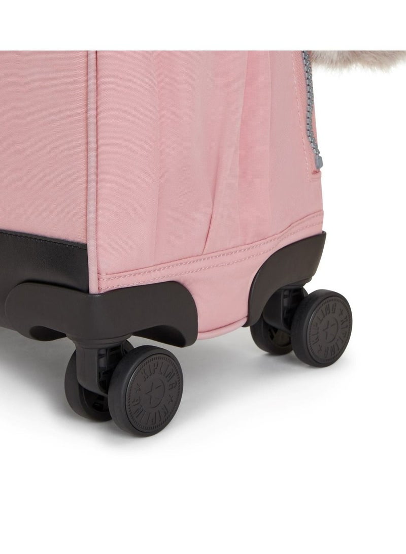 kipling New Storia Kids' 4-Wheeled School Trolley Bag with 15.6 inch Laptop Compartment Bridal Rose - Image 5