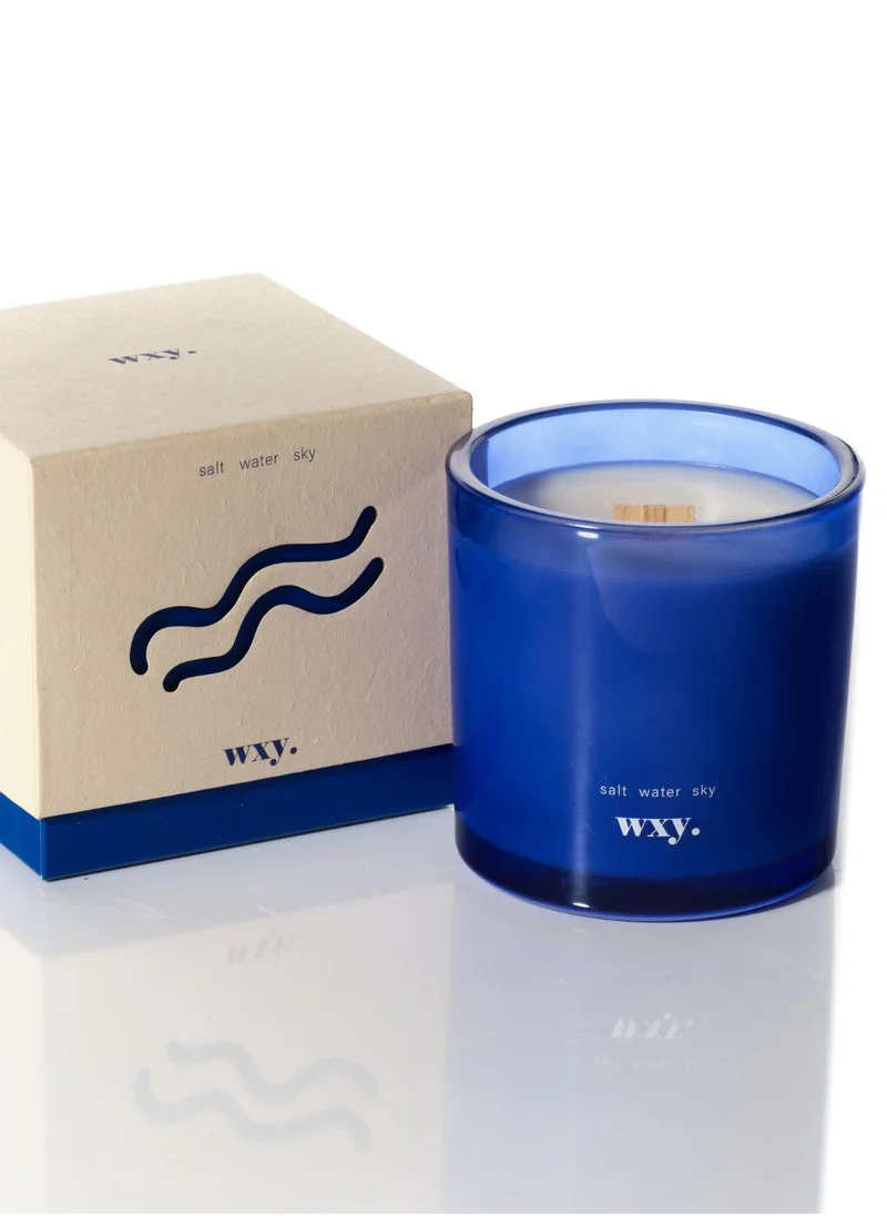 WXY Roam Mini Candle - Salt. Water. Sky.- Amber & Umbra Collection- Glass base -premium scented candle -