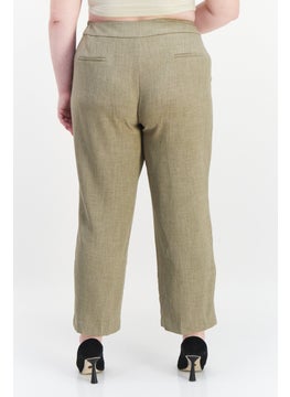 Kasper  Women Plus Size Plain Dress Pants, Grey  - Image 2