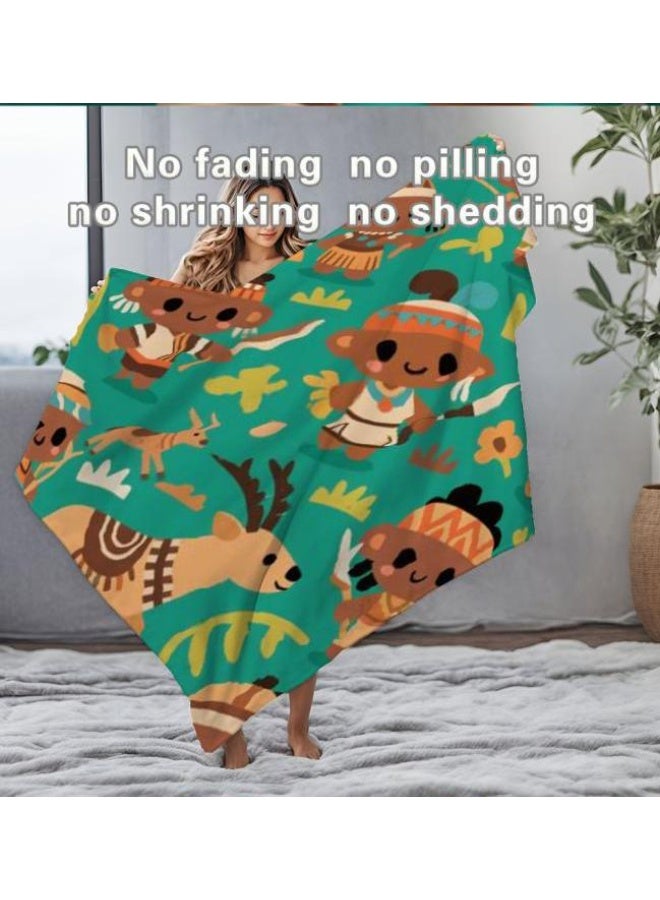 general Baby and children's cartoon flannel thin blanket (warm and comfortable, suitable for sleep, game use) 70cm*100cm - Image 3