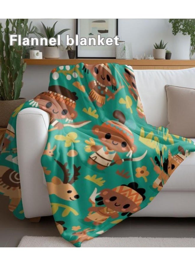 general Baby and children's cartoon flannel thin blanket (warm and comfortable, suitable for sleep, game use) 70cm*100cm - Image 1