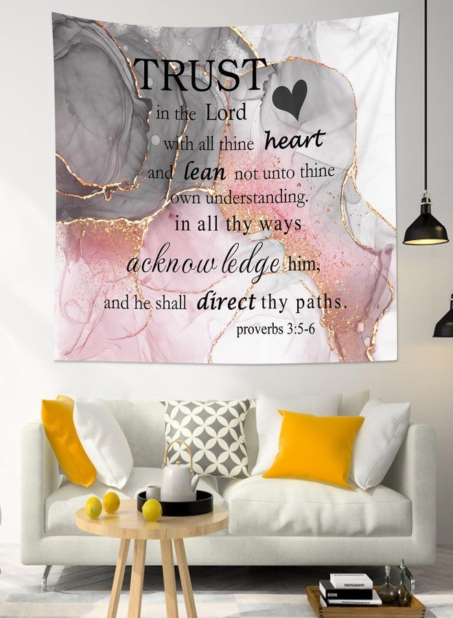 LB Bible Verse Tapestry Wall Hanging Scripture Quotes on Pink and Black Abstract Marble Wall Tapestry for Bedroom Inspirational Wall Art for Living Room College Dorm Decor,60Wx40H inch - Image 3