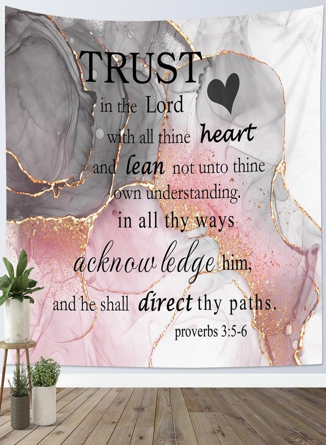 LB Bible Verse Tapestry Wall Hanging Scripture Quotes on Pink and Black Abstract Marble Wall Tapestry for Bedroom Inspirational Wall Art for Living Room College Dorm Decor,60Wx40H inch - Image 4