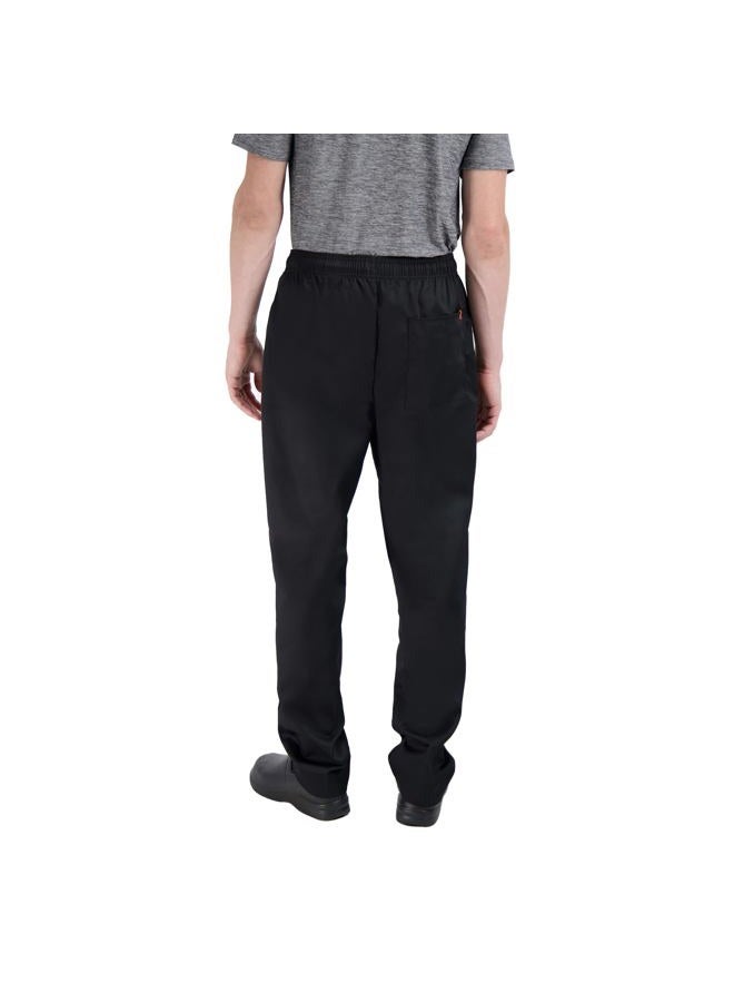 Happy Chef Poly Cotton Classic Baggy Pants, Large, Black - Image 4
