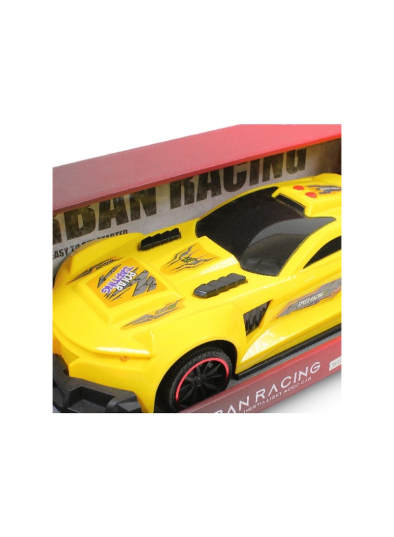 سيارة لعبة صفراء بمقياس 1:10 "سباق حضري" - Image 3