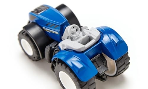 Siku 1091, New Holland T7.315 Tractor, Metal/Plastic, Blue, Detachable cab and Trailer Hitch - Image 4