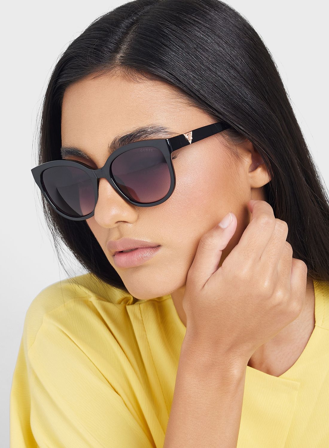 نظارة شمسية بتصميم عين قطة بألوان متدرجة