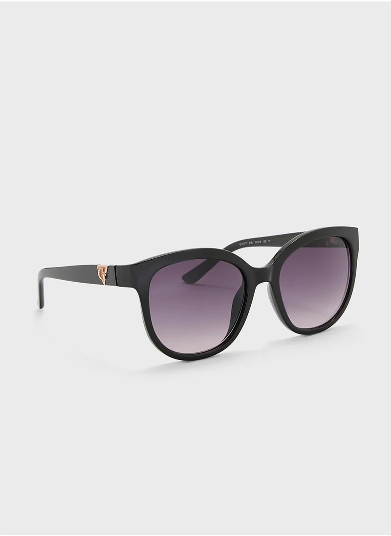 GUESS Gradient Feline Shape Sunglasses