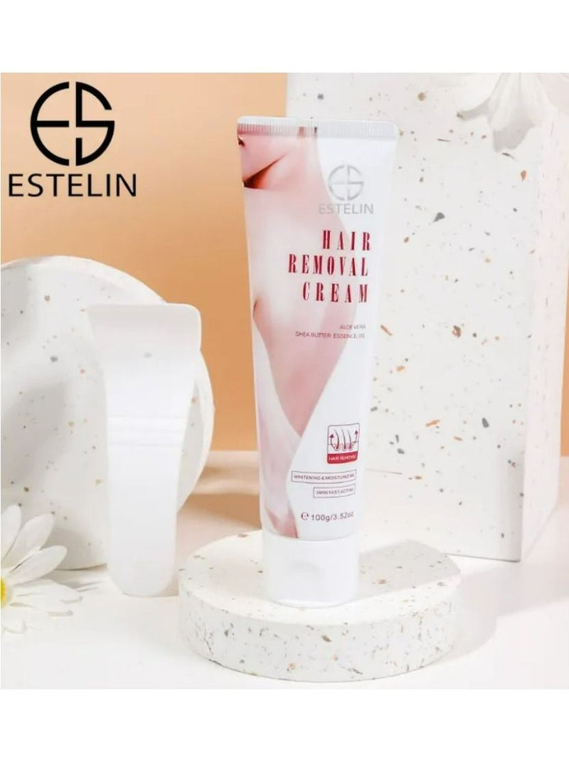ESTELIN Body Skin Care Private Label Smoothing Deep Cleaning Hair Remove Cream 100g - Image 2