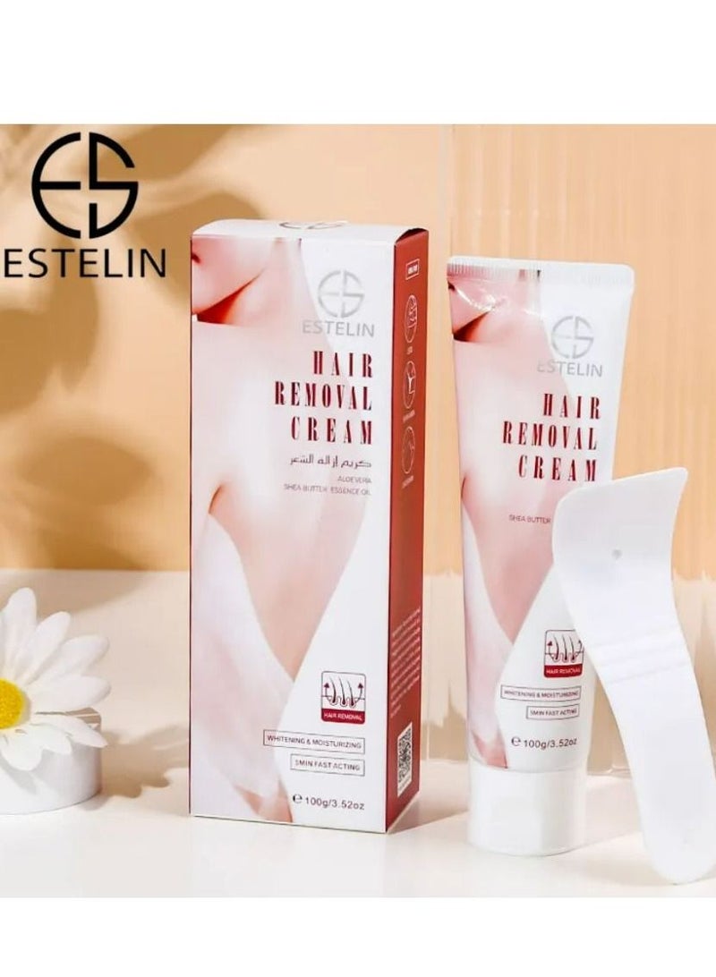 ESTELIN Body Skin Care Private Label Smoothing Deep Cleaning Hair Remove Cream 100g - Image 1