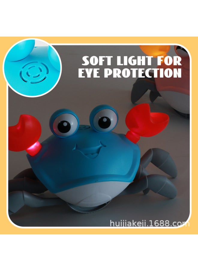 Shell Remote Control Induction Crab 2.4G Anti-interference With Sound And Light Charging Crawling Children's Baby Toys Wholesale-Color:Pull Crab-Green  - Image 5