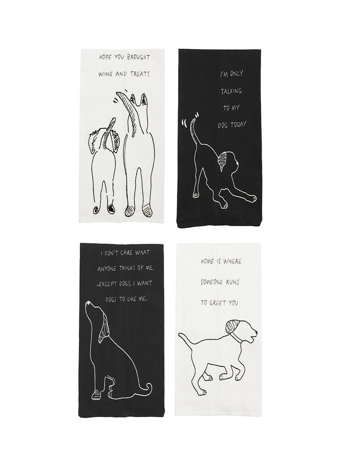 Mud Pie Embroidered Dog Towel, I'm Only Talking, 26" x 16.5" - Image 3