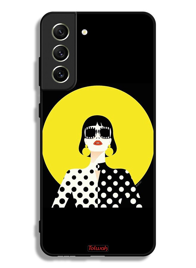 Tolwak Samsung Galaxy S21 FE 5G Protective Case Cover Stylish Girl Art - Image 3