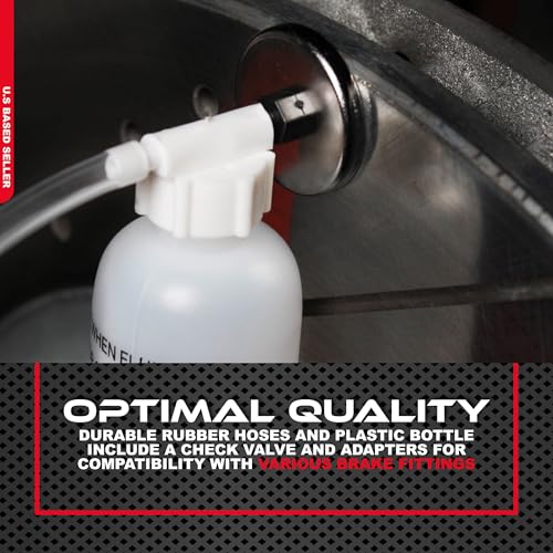 ABN One Man Brake Bleeder Kit – Small Brake Bleeder Bottle Brake Bleeding Kit with Magnet for One Man Jobs - Image 5