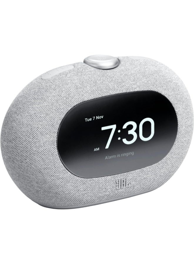 JBL Horizon 3 Bluetooth Clock Radio Speaker – DAB/DAB+/FM, Dual Alarm, Ambient LED Light, USB Charging, Compact Bedside Audio System –Grey JBLHORIZON3GRYUK black - Image 1